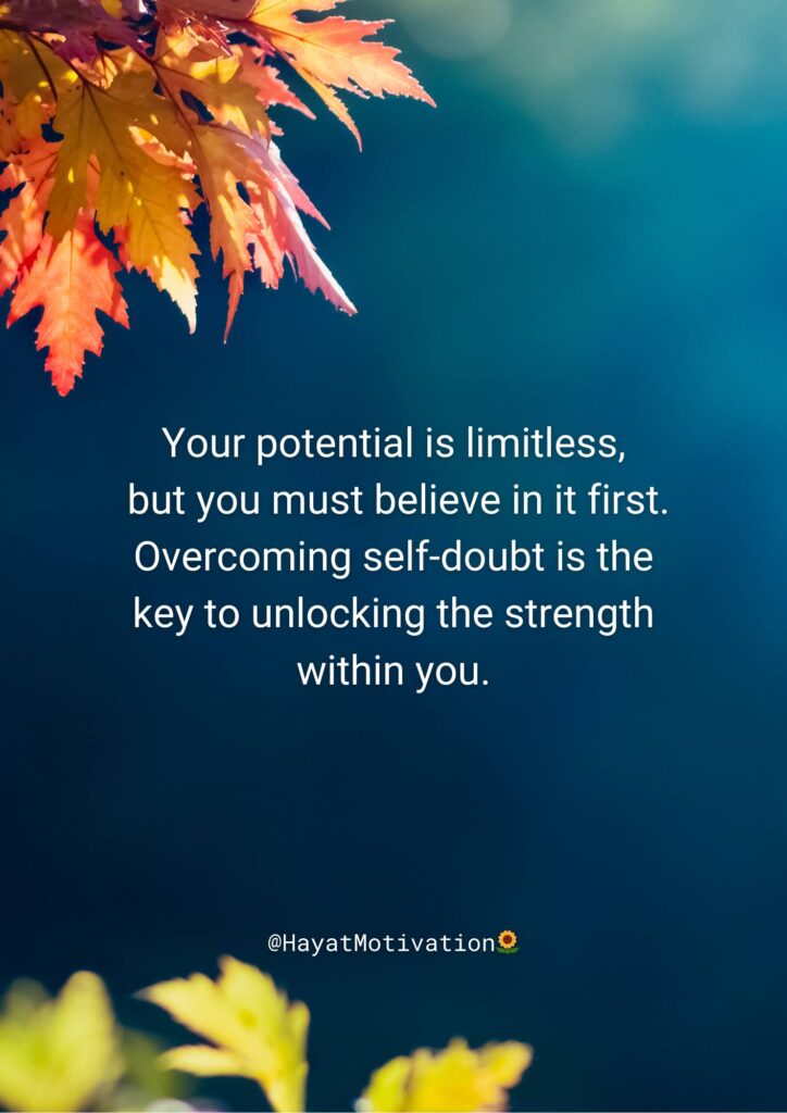 Overcoming self-doubt