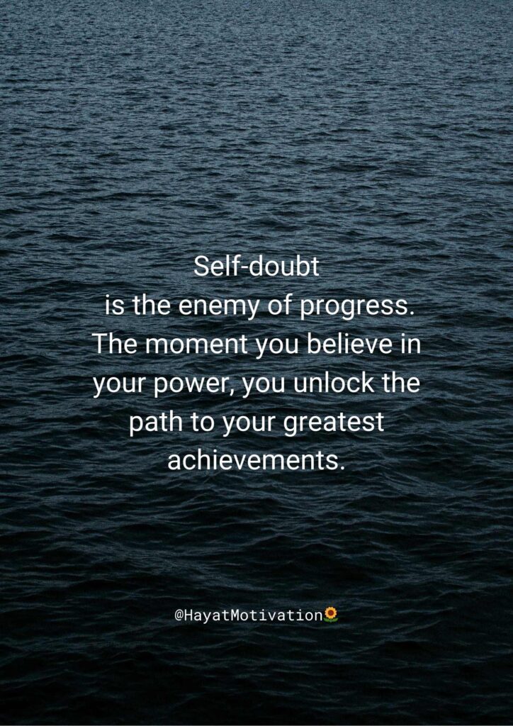 Overcoming self-doubt