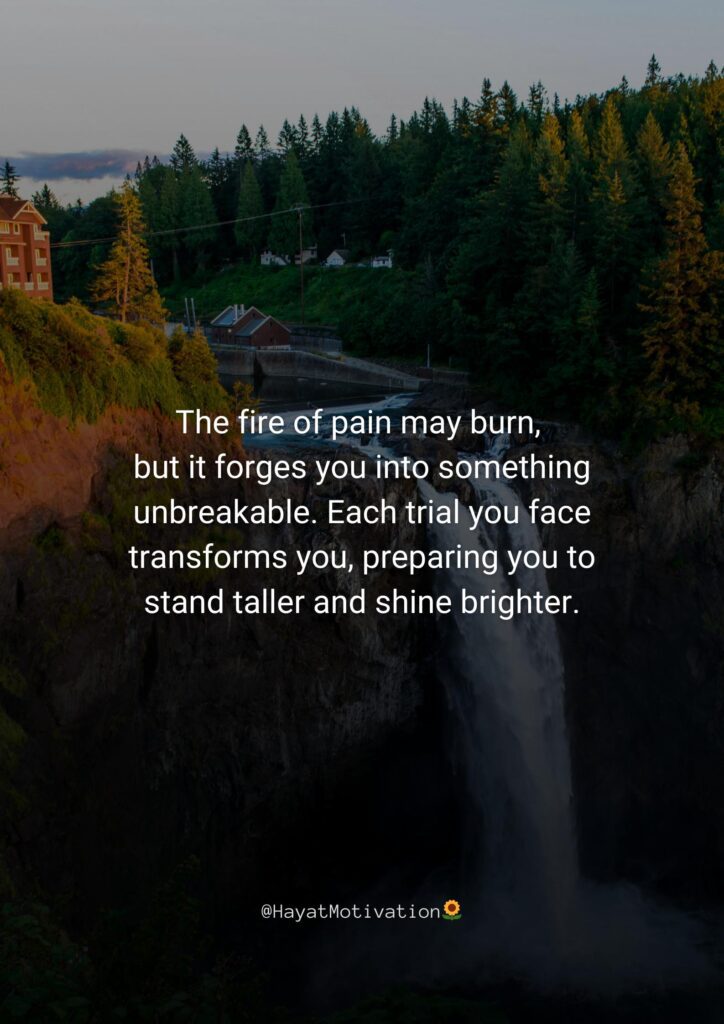 Transforming pain into power