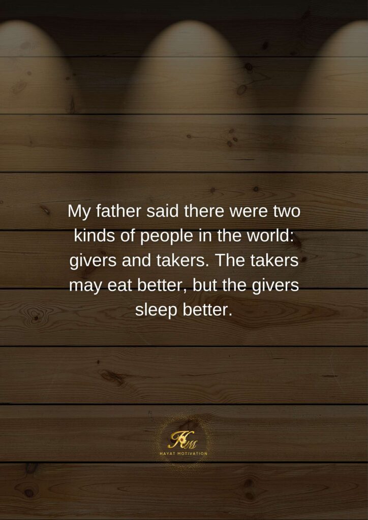 givers and takers