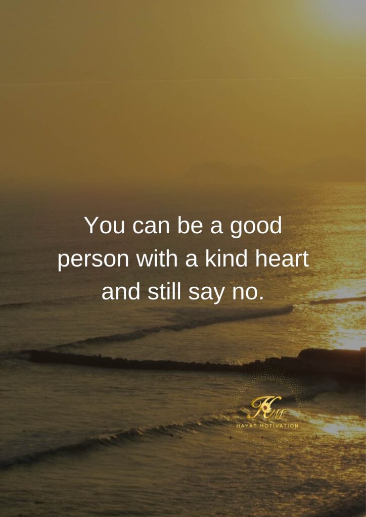 the courage to say no